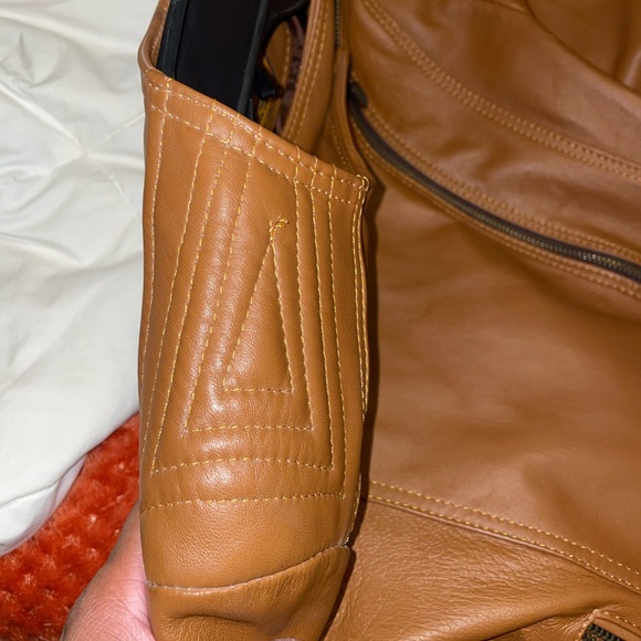 Tan leather jacket - Picture 6 of 6